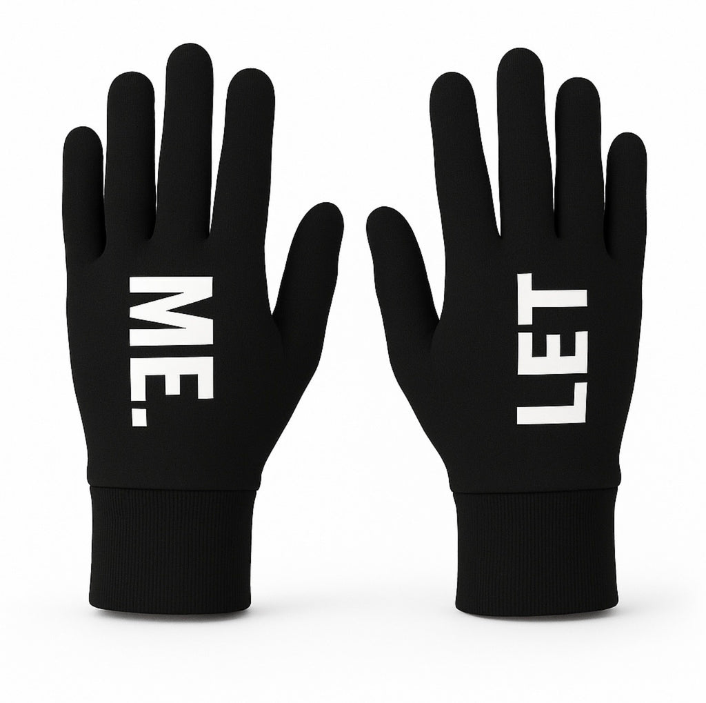 Gants LET ME. Black Edition Streetwear, Compatible tactile
